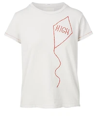 Cotton T-Shirt With Stitchwork