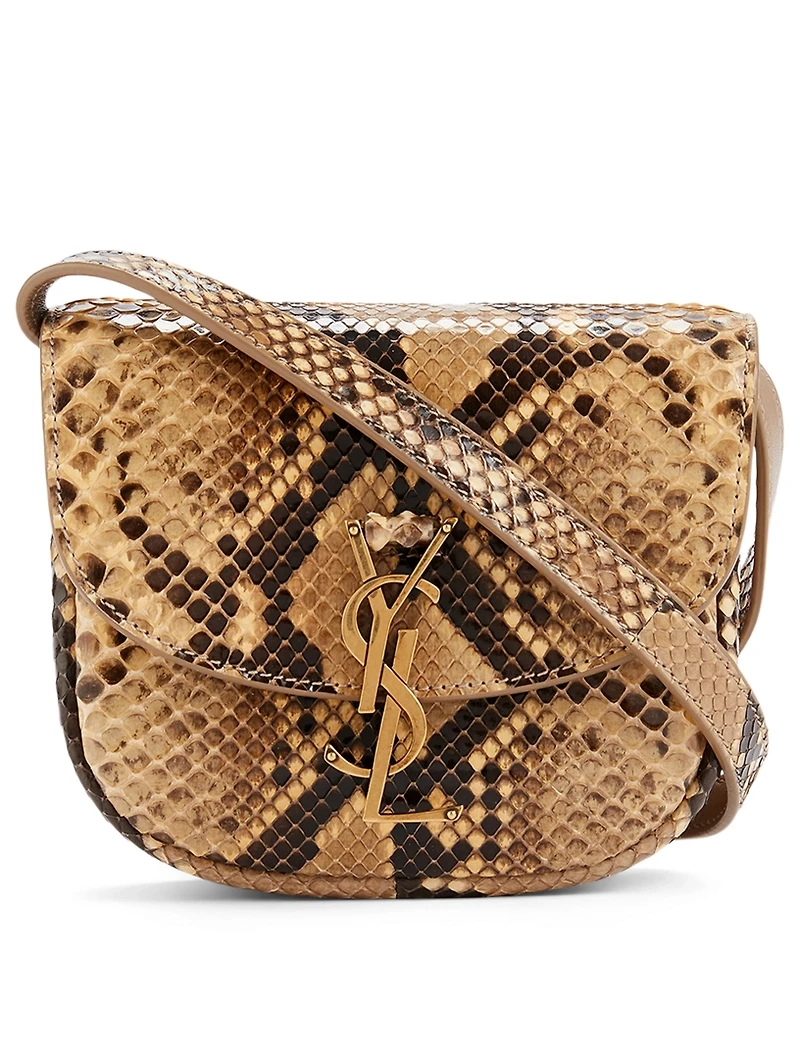 Small Kaia YSL Monogram Python Crossbody Bag