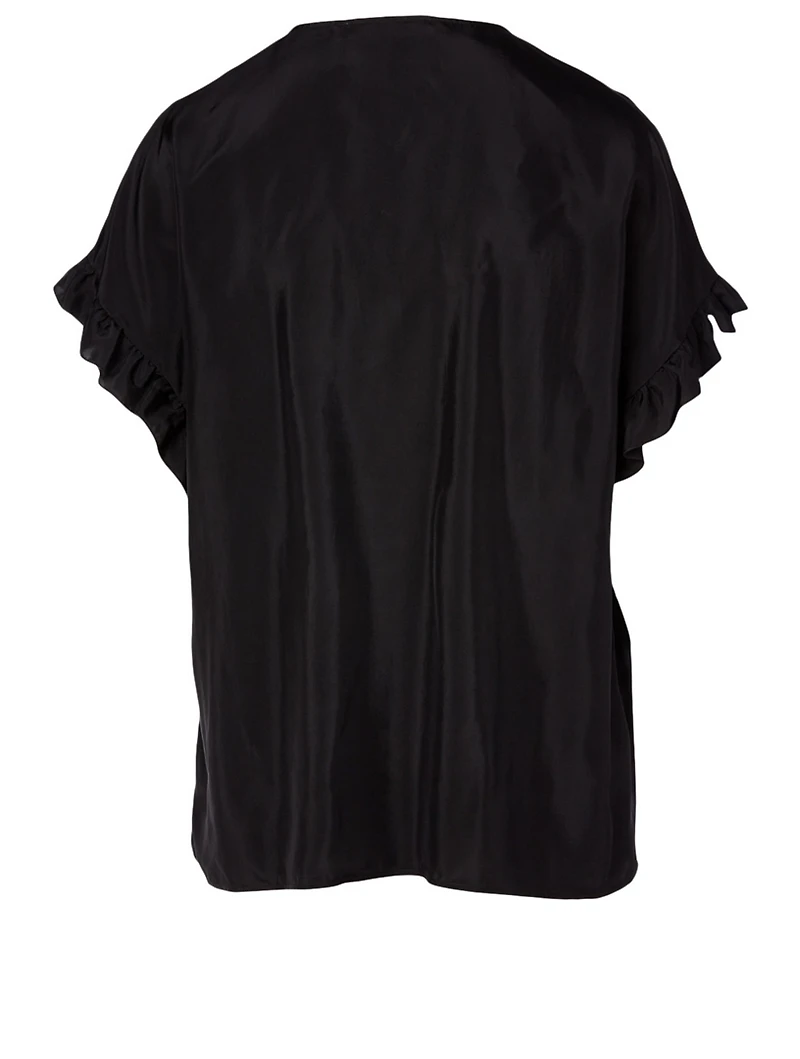 Flowy Short-Sleeve Shirt