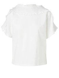 Cotton Smocked T-Shirt