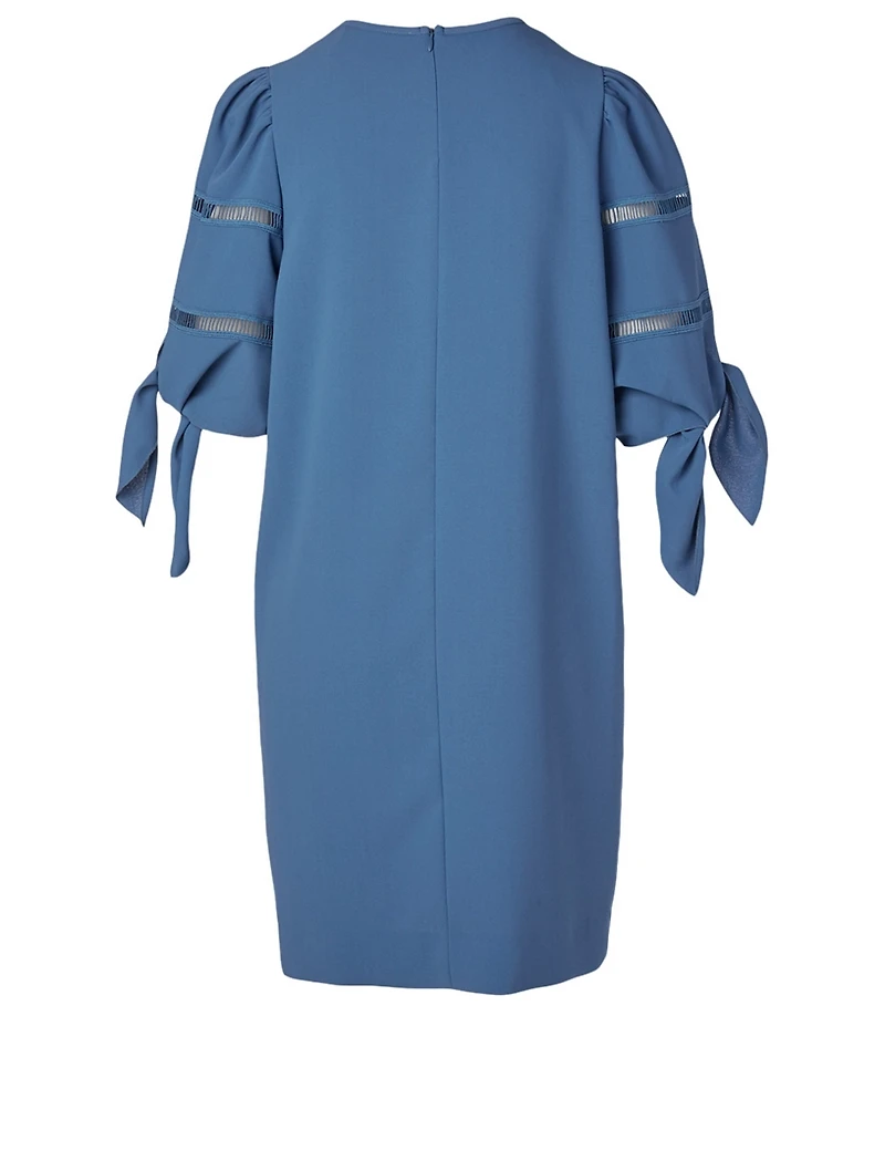 Puff-Shoulder Mini Dress