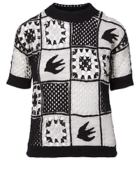 Kaio Patchwork Crochet Sweater