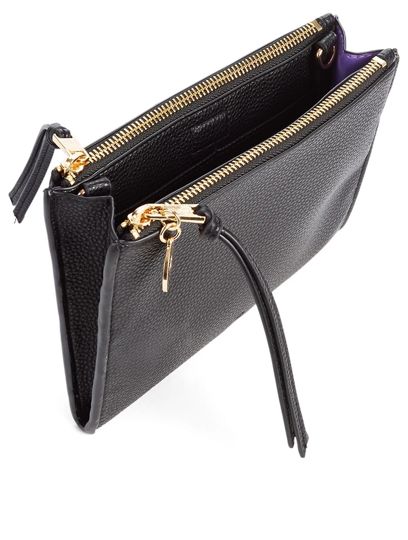 Vegan Leather Wallet Crossbody Bag