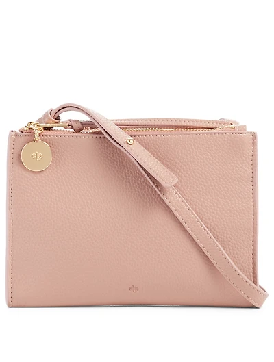 Vegan Leather Wallet Crossbody Bag