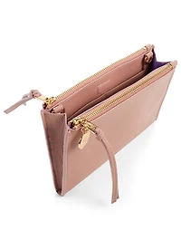 Vegan Leather Wallet Crossbody Bag