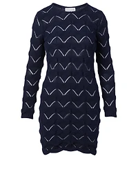 Macramé Long-Sleeve Dress
