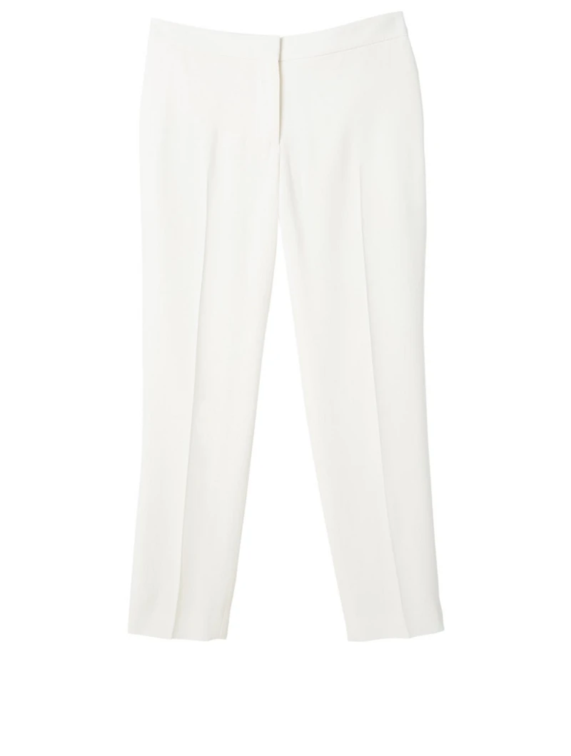 Leaf Crepe Cigarette Pants