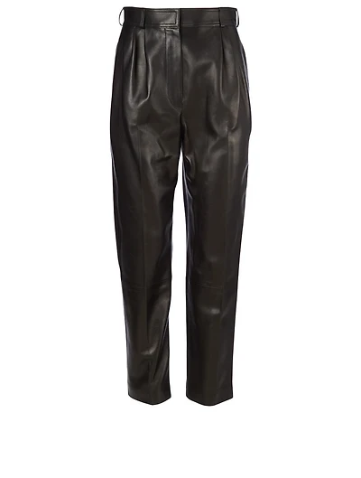 Leather Peg Pants