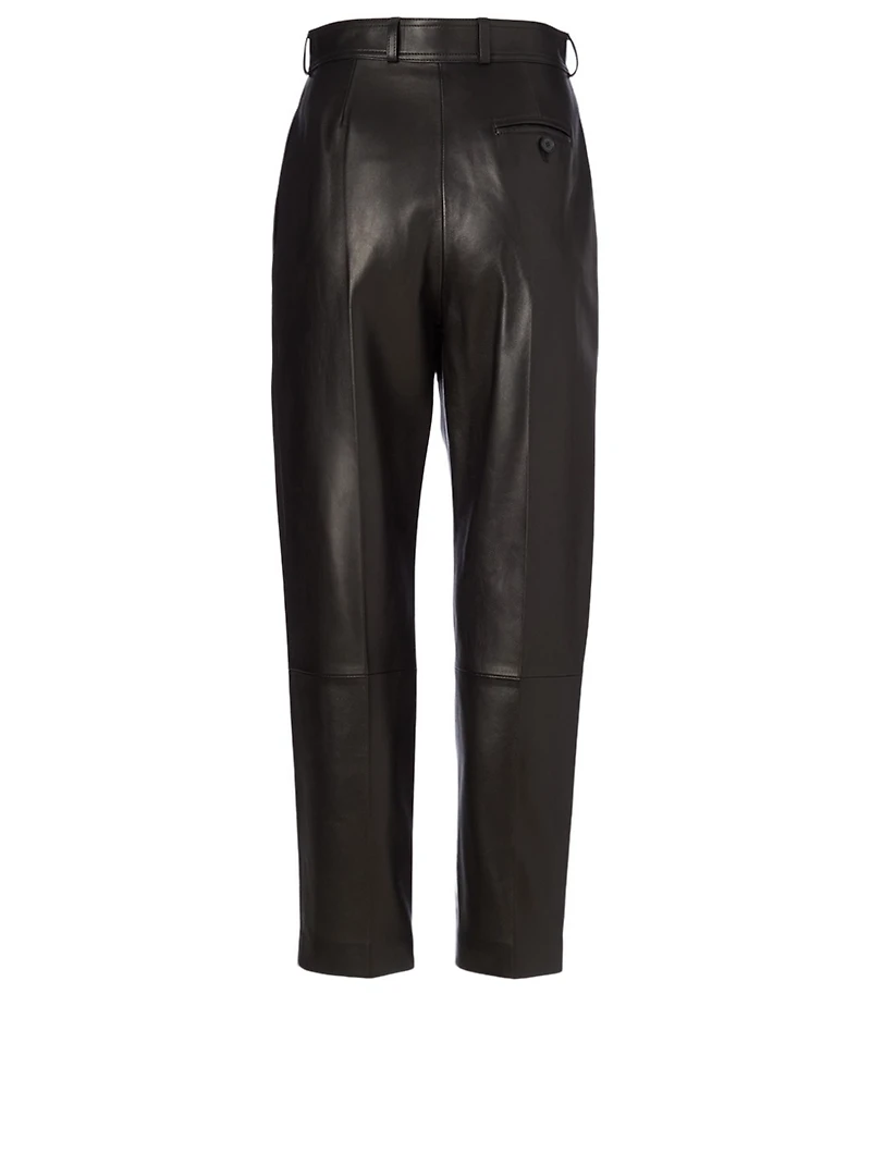 Leather Peg Pants