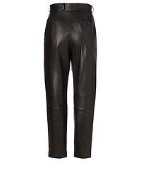 Leather Peg Pants