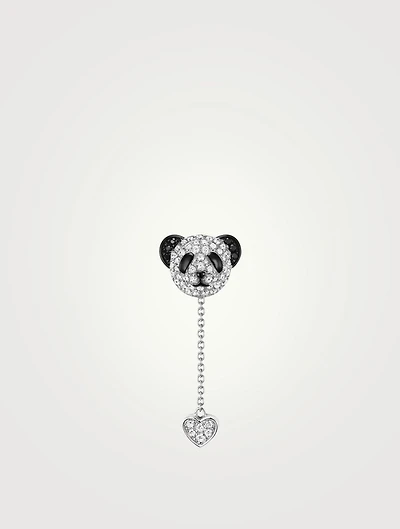 Petite Bo Bo 18K White Gold Earring With Diamonds