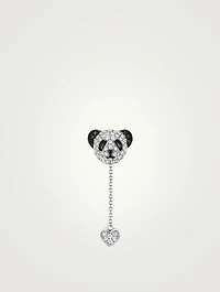 Petite Bo Bo 18K White Gold Earring With Diamonds