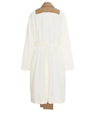 Wool Paneled Trench Coat