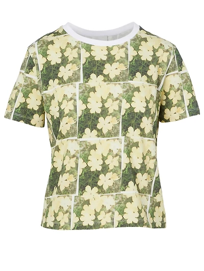 Cotton T-Shirt Daisy Print