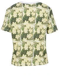 Cotton T-Shirt Daisy Print