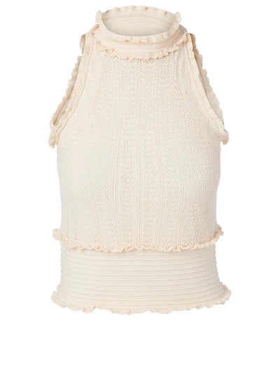 Reba Cotton Knit Mockneck Top