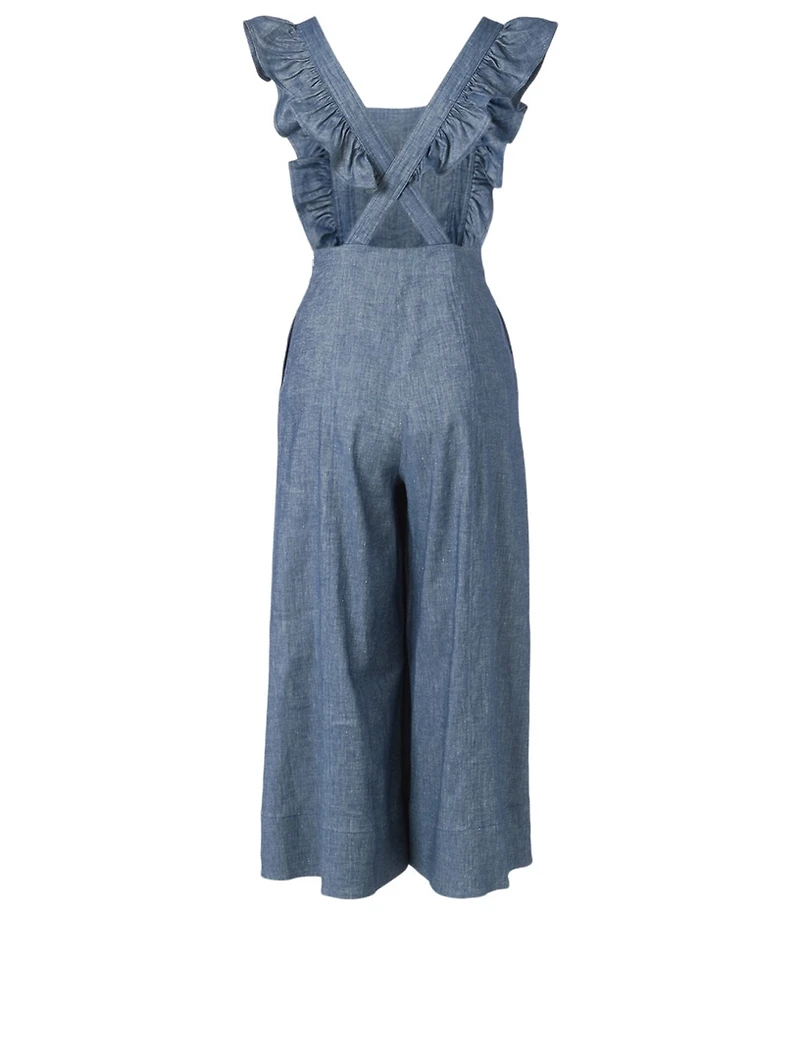 Amy Linen-Blend Wide-Leg Jumpsuit