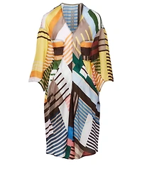 Printed V-Neck Dress