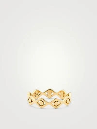 14K Gold Evil Eye Ring