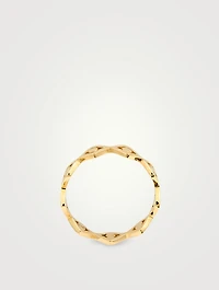 14K Gold Evil Eye Ring