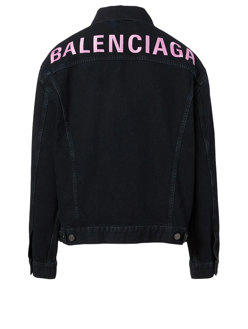 Denim Jacket With Back Logo