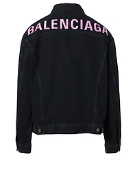 Denim Jacket With Back Logo