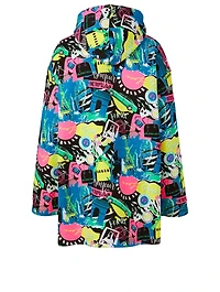 Cotton Oversized Hoodie Paris Print