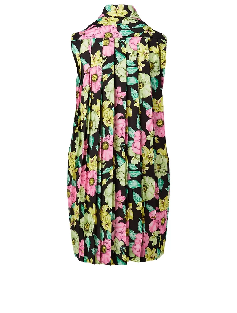 Sleeveless Mini Dress In Floral Print