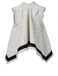 Cotton And Wool Tweed Top