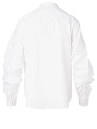 Cotton Shirt With Gathered Sleeves