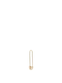 14K Safety Pin Right Earring With Diamonds