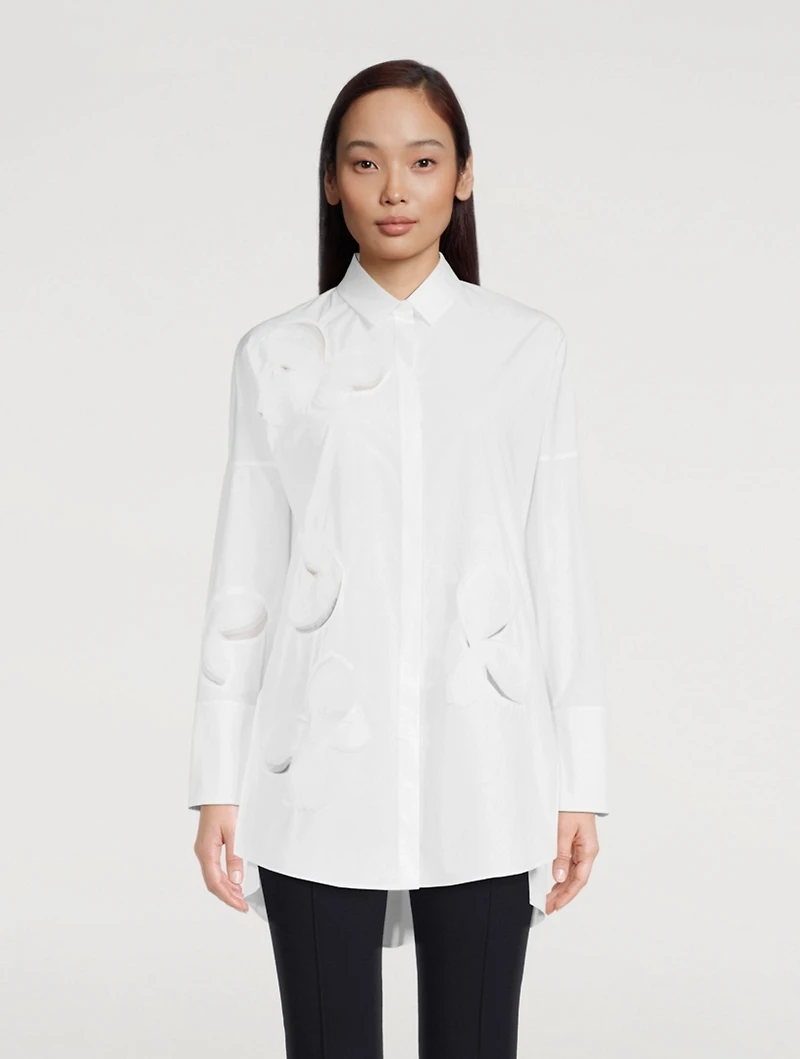 Magnolia Appliqué Tunic Shirt