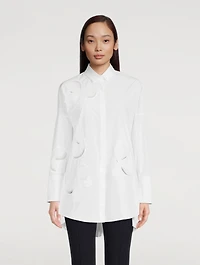 Magnolia Appliqué Tunic Shirt