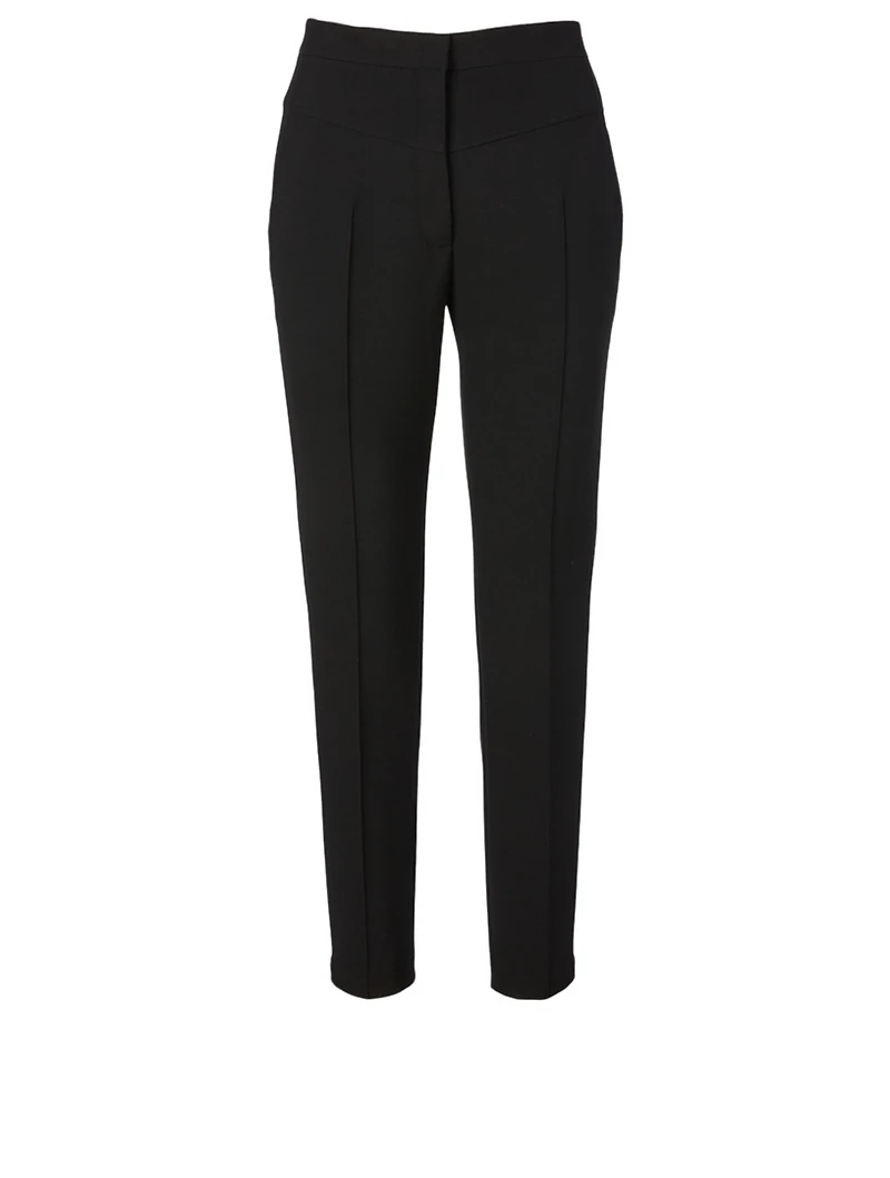 Freya Pebble Crepe High-Waisted Pants