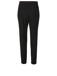 Freya Pebble Crepe High-Waisted Pants