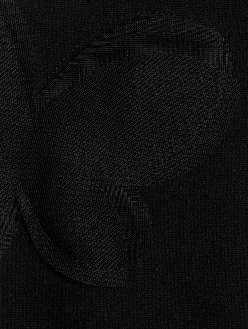Magnolia Appliqué Three-Quarter Sleeve Jersey Top