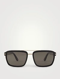 Anders Rectangular Aviator Sunglasses