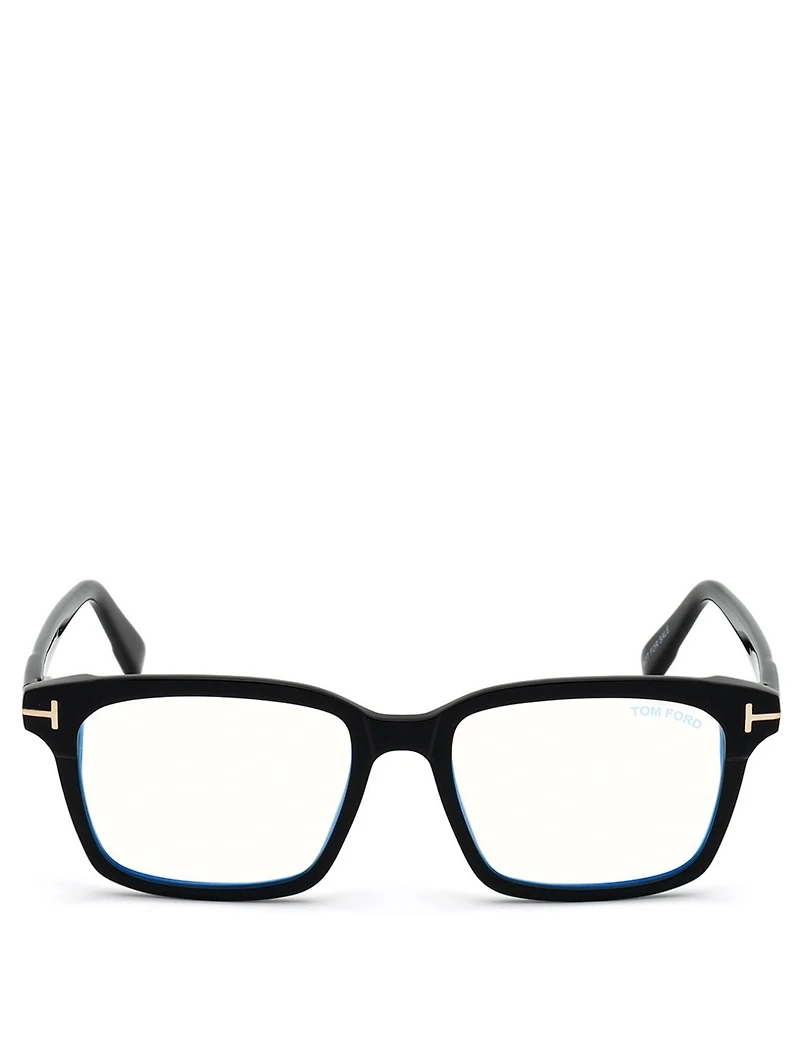 Square Optical Glasses With Blue Block Lenses