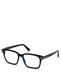 Square Optical Glasses With Blue Block Lenses