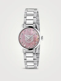 G-Timeless Feline Head Stainless Steel Bracelet Watch