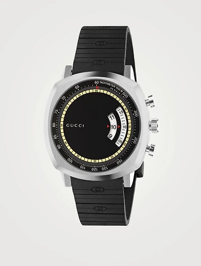 Grip Steel Rubber Strap Watch