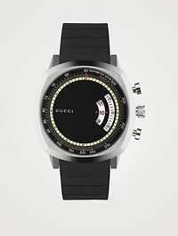 Grip Steel Rubber Strap Watch
