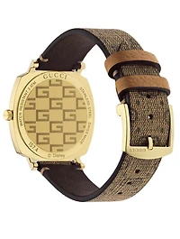 Gucci X Disney Grip Stainless Steel GG Supreme Strap Watch