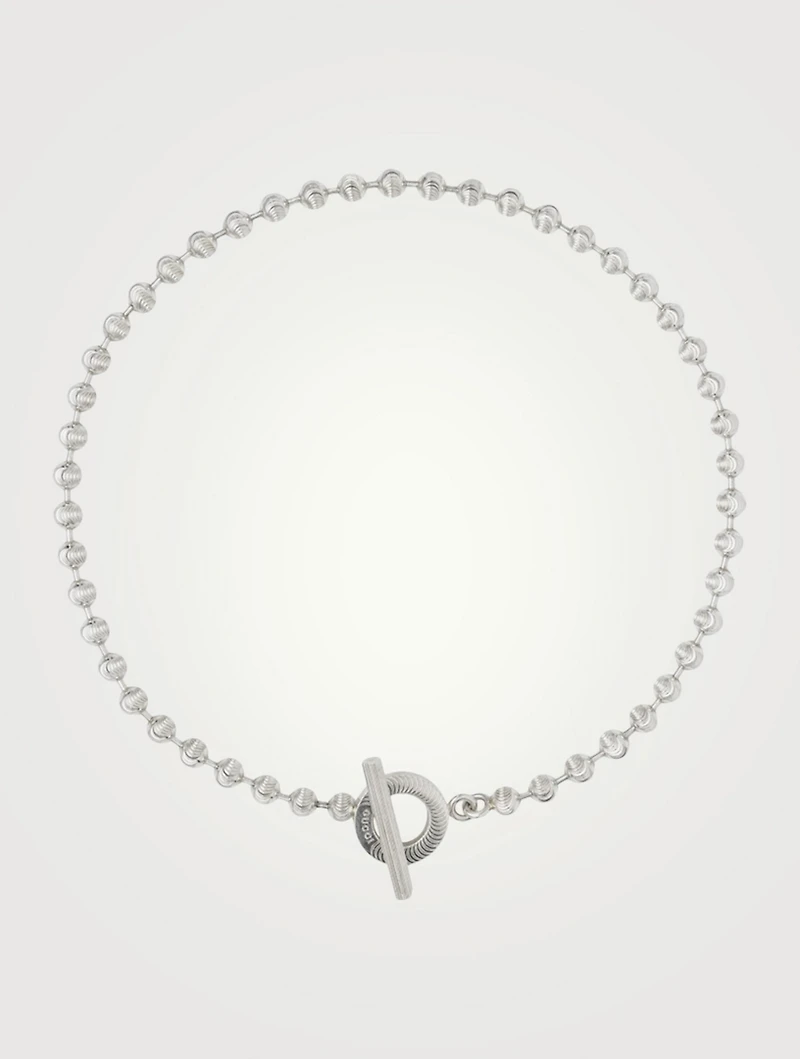 Sterling Silver Boule Chain Necklace
