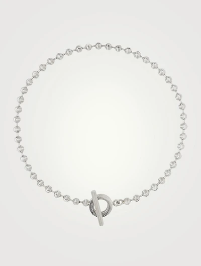 Sterling Silver Boule Chain Necklace