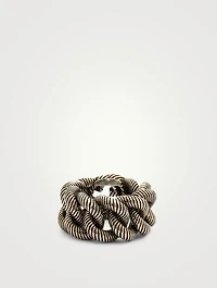 Silver Ring With Interlocking G