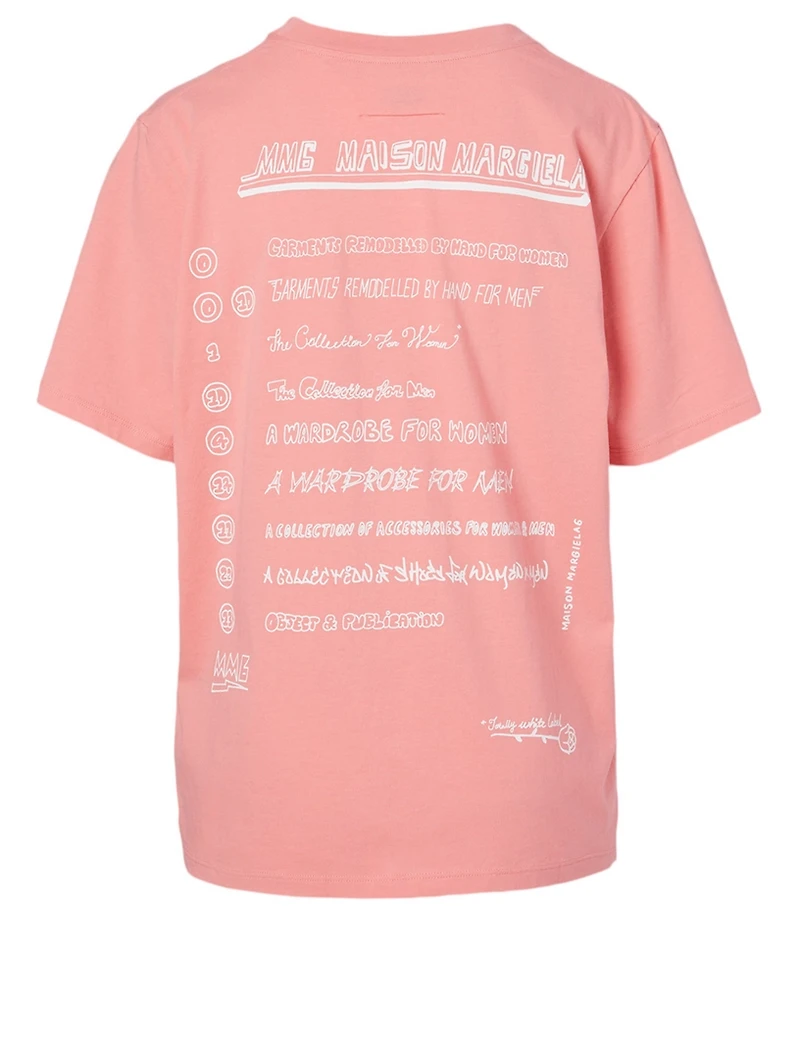 Cotton T-Shirt With Graphic Back