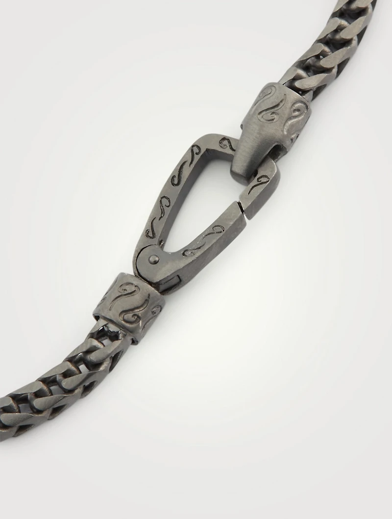 Ulysses Oxidized Silver Bracelet