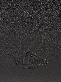 Rockstud Leather Tote Bag