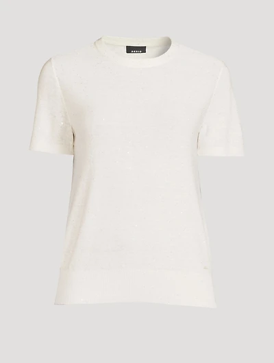 Crewneck T-Shirt With Sequins